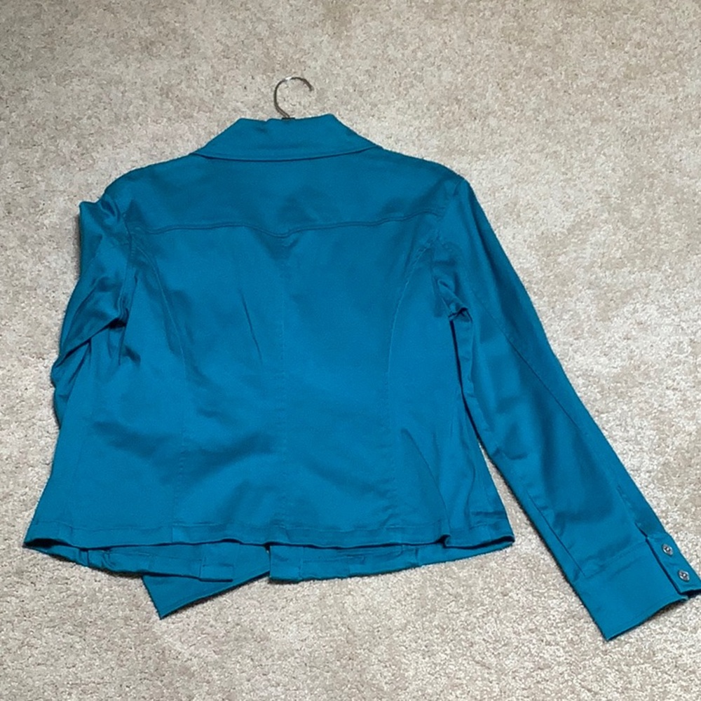 Turquoise Jean Jacket - Picture 2 of 8